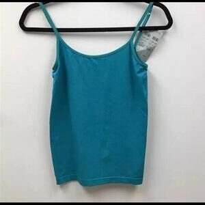 👠👚💙Cache Womens Camisole Cami Top Turquoise Spaghetti Strap Stretch Sz M